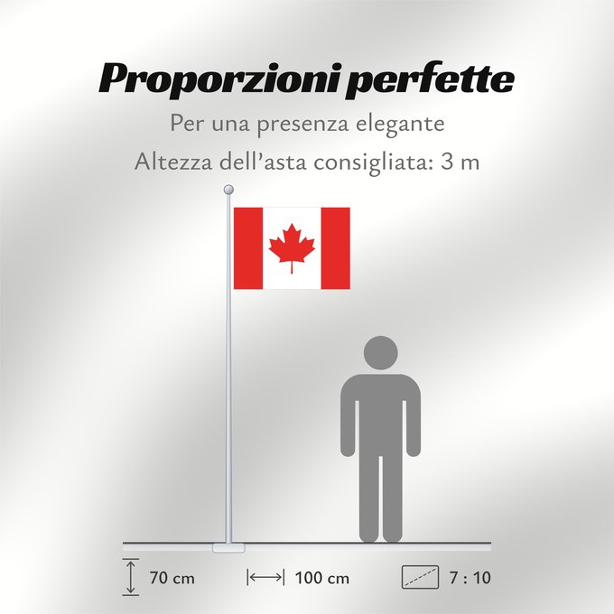 Proporzioni della bandiera: Canada Canadá Kanada