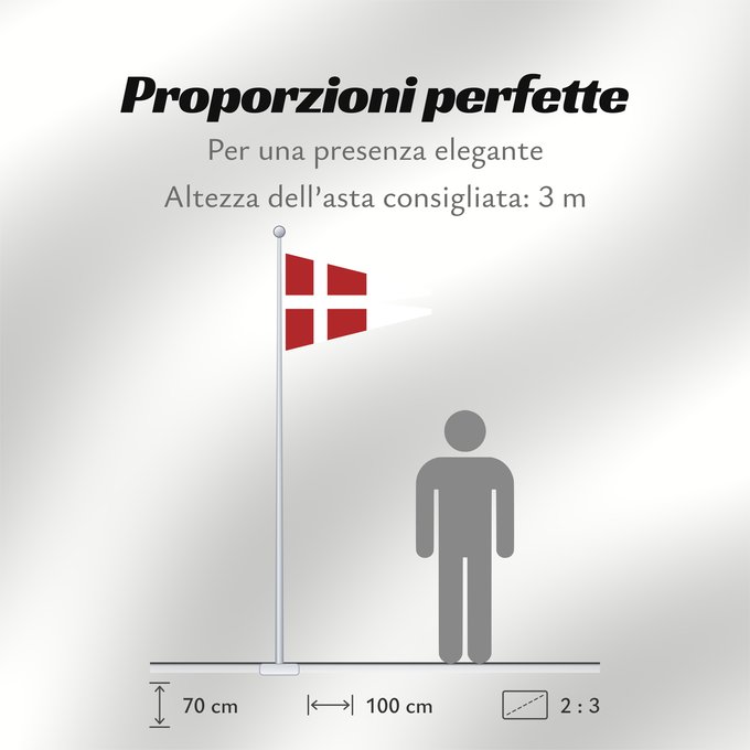 Proporzioni della bandiera: Naval Rank Flag of Denmark - Chief of Squadron	Danish naval rank flag for the Chief of Squadron	Eskadrechefsstander