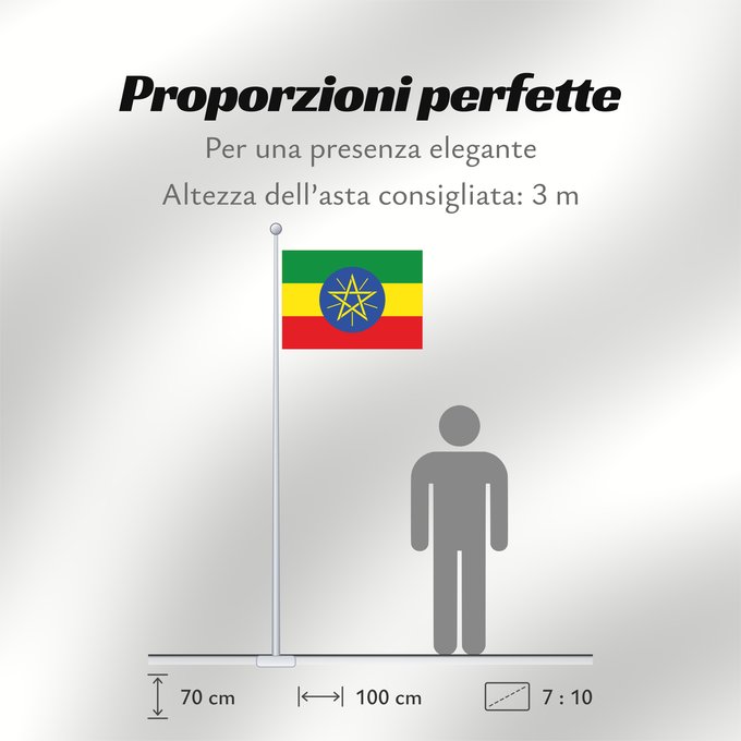 Proporzioni della bandiera: Ethiopia	Éthiopie	Etiopía	Äthiopien	Dell Etiopia	የኢትዮጵያ ሰንደቅ ዓላማ	Etiopie	Σημαία της Αιθιοπίας	Alaabaa Itoophiyaa	Itoobiya	Etiopiens