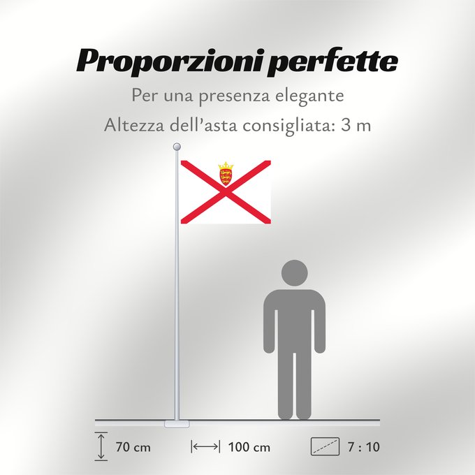 Proporzioni della bandiera: Jersey	Jersey (Kanalinsel)	Maglia