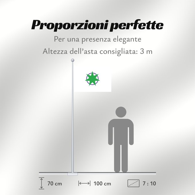 Proporzioni della bandiera: Aomori