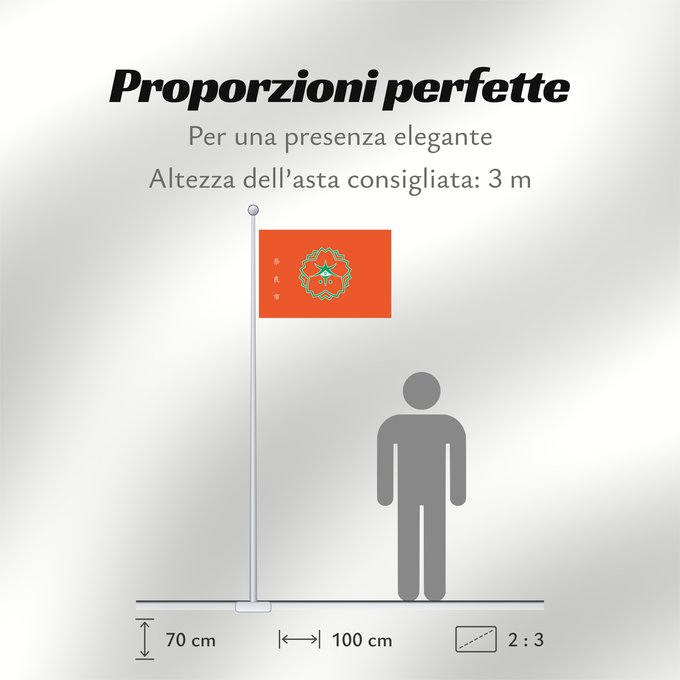 Proporzioni della bandiera: Nara