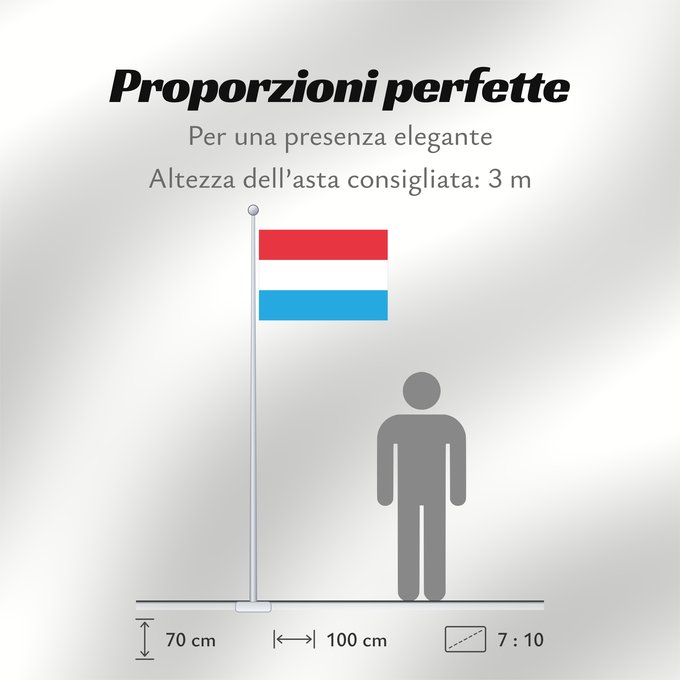 Proporzioni della bandiera: Luxembourg	Luxemburgo	Luxemburg	Lussemburghese	Luksemburga	Сцяг Люксембурга	Национално знаме на Люксембург	Banniel Luksembourg	Lucemburská vlajka	Luxembourgs	Σημαία του Λουξεμβούργου	Luksemburgi lipp	پرچم لوکزامبورگ	Luxemburgin	Lucsamburg	ლუქსემბურგის დრო