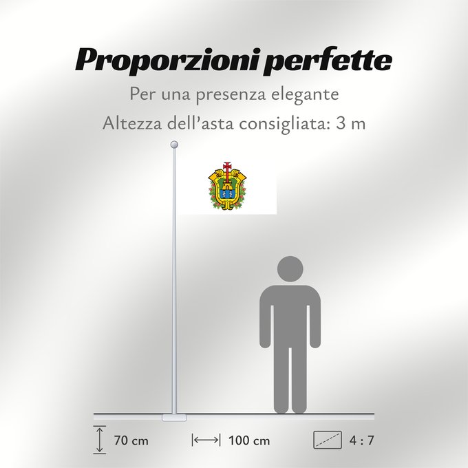Proporzioni della bandiera: Veracruz Vera Cruz