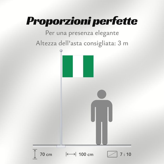 Proporzioni della bandiera: Nigeria	Nigéria	علم نيجيريا	Niĝerio	Okoloto nke Naigeria	Nijeri	Nigerije	Државна застава Нигерије	Àsìá ilẹ́ Naijiria