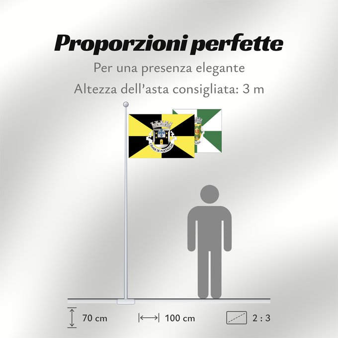 Proporzioni della bandiera: Portalegre