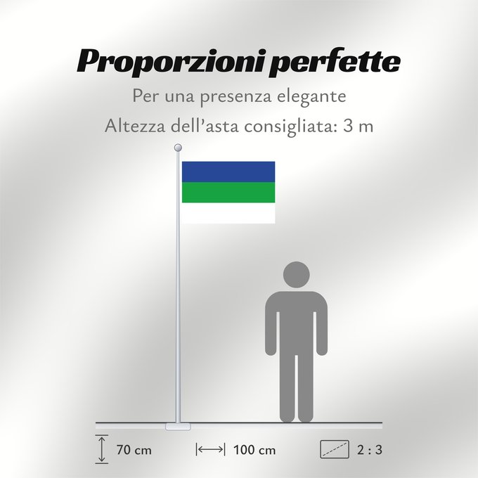 Proporzioni della bandiera: Komi State Flag of the Komi Republic République des Komis República de Komi Republik Komi Repubblica di Komi Коми Республикаса дöрапас Государственный флаг Республики Коми