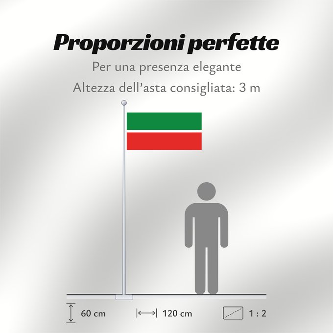 Proporzioni della bandiera: Tatarstan	Republic of Tatarstan	Tatarstan ou République du Tatarstan	Tartaristán	Государственный флаг Республики Татарстан	Татарстан Республикасының Дәүләт флагы	Прапор Республіки Татарстан РФ