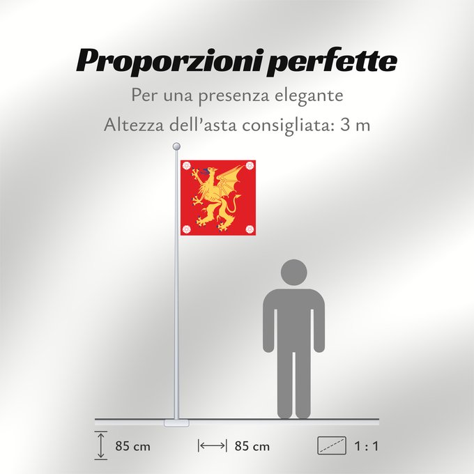 Proporzioni della bandiera: Östergötlands län