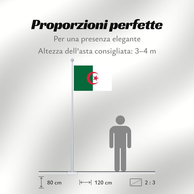 Proporzioni della bandiera: Algeria L Algérie Argelia Algerien Dell Algeria Algerije Argélia Algierii Vo Algérie علم الجزائر Σημαία της Αλγερίας Alĝerio Algerian דגל אלג יריה Algéria Aljazair アルジェリアの国旗 Asenǧaq n Dzayer 알제리의 국기 Drapèu d Argeria Флаг Алжира Alžirije Algeriets ⴰⵏⴰⵢ ⴰⴷⵣ