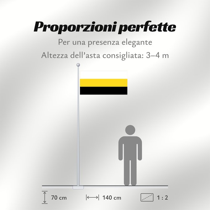 Proporzioni della bandiera: Perak Malaysian state of Perak