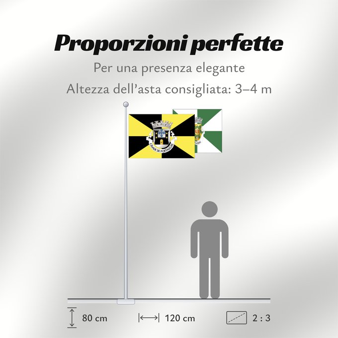 Proporzioni della bandiera: Portalegre