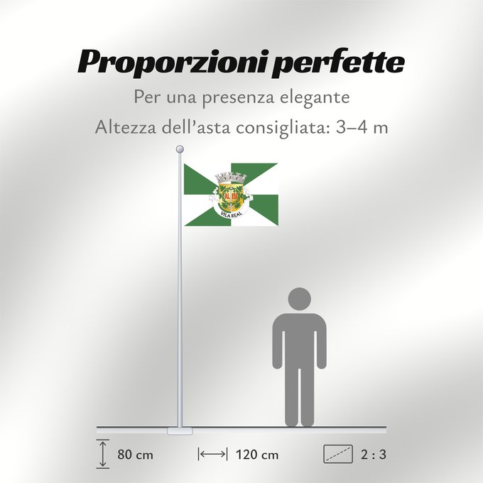 Proporzioni della bandiera: Vila Real