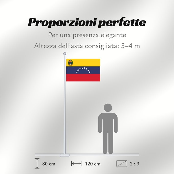 Proporzioni della bandiera: Venezuela	Benezuela	Winïxwila wiphala	Veneçuela	Venezuelo	Venezuelako bandera	Poyvi Venesuéla	Winisuyla unanchan	Venezuele