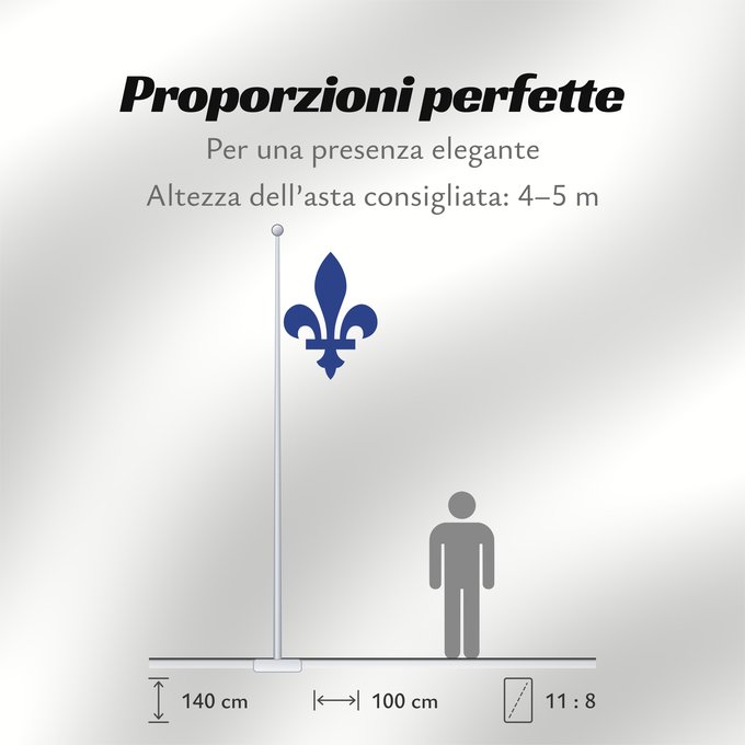 Proporzioni della bandiera: Fleur de lys du québec