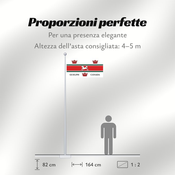 Proporzioni della bandiera: Guelph	City of Guelph, Ontario, Canada