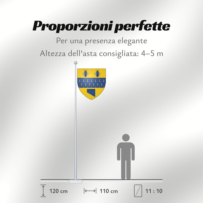 Proporzioni della bandiera: Hilary Weston Arms