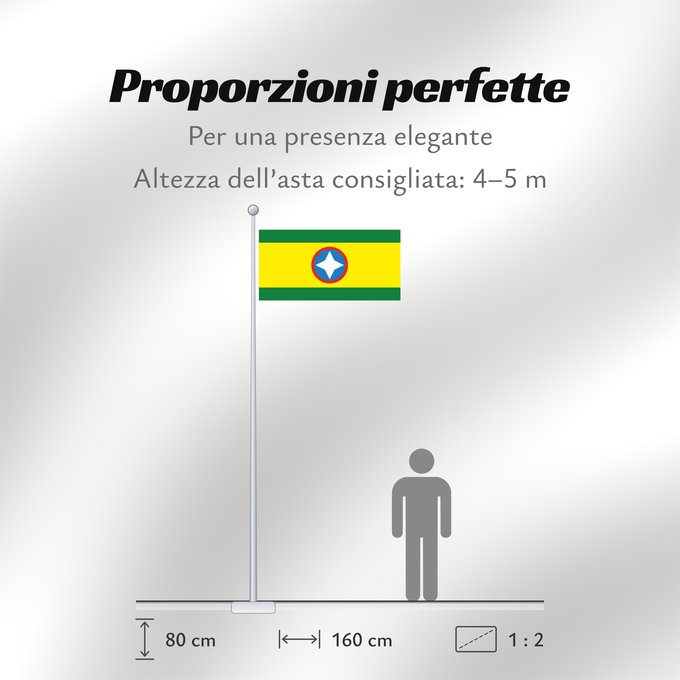 Proporzioni della bandiera: Bucaramanga