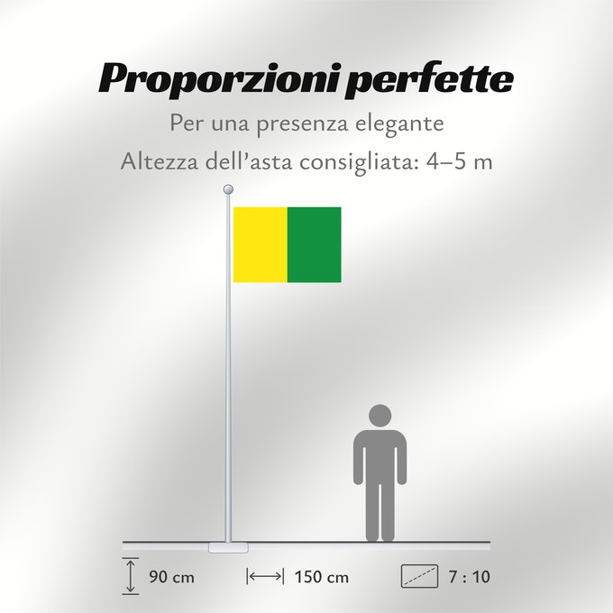 Proporzioni della bandiera: Caldas Caldas, Colombia