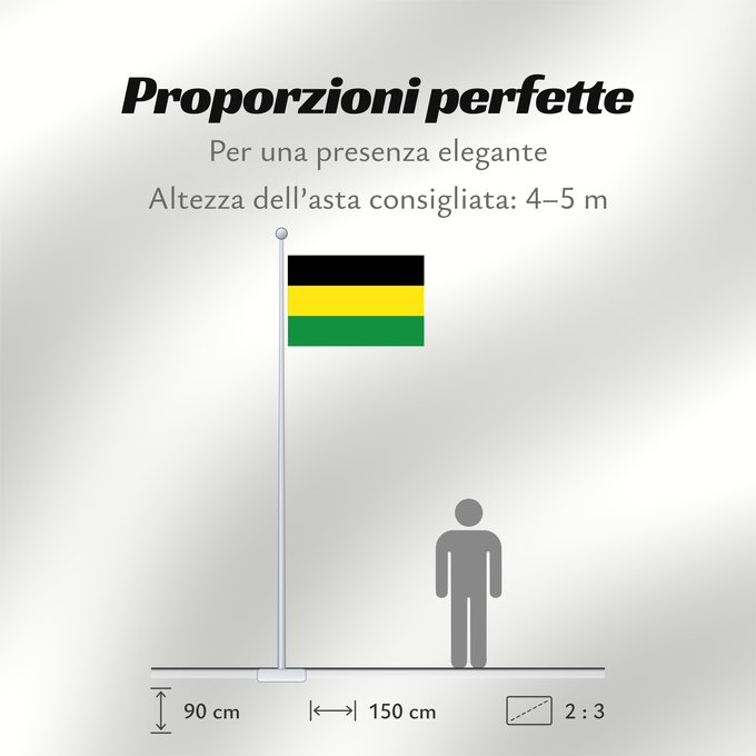 Proporzioni della bandiera: Guachené Cauca Guachené (Cauca) Municipio de Guachené Cauca