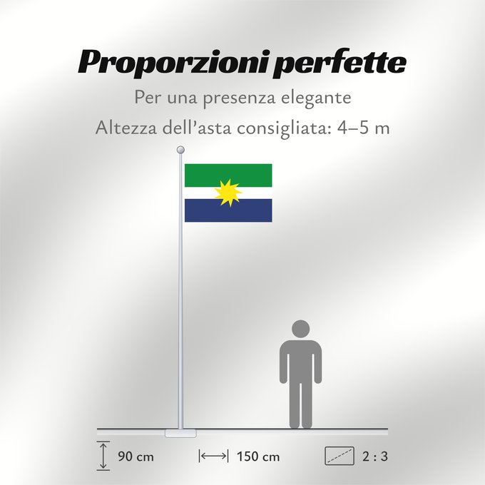 Proporzioni della bandiera: La Primavera  Vichada	La Primavera (Vichada)	Municipio de La Primavera  Vichada