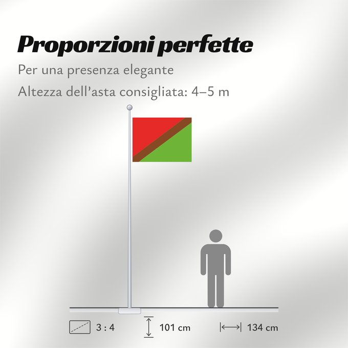 Proporzioni della bandiera: Leyva
