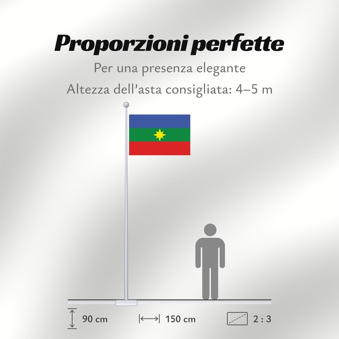 Proporzioni della bandiera: Planeta Rica Planeta Rica, Colombia