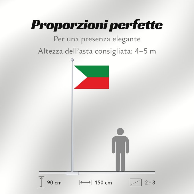 Proporzioni della bandiera: Santa Rosa de Viterbo Municipio de Santa Rosa de Viterbo Boyacá