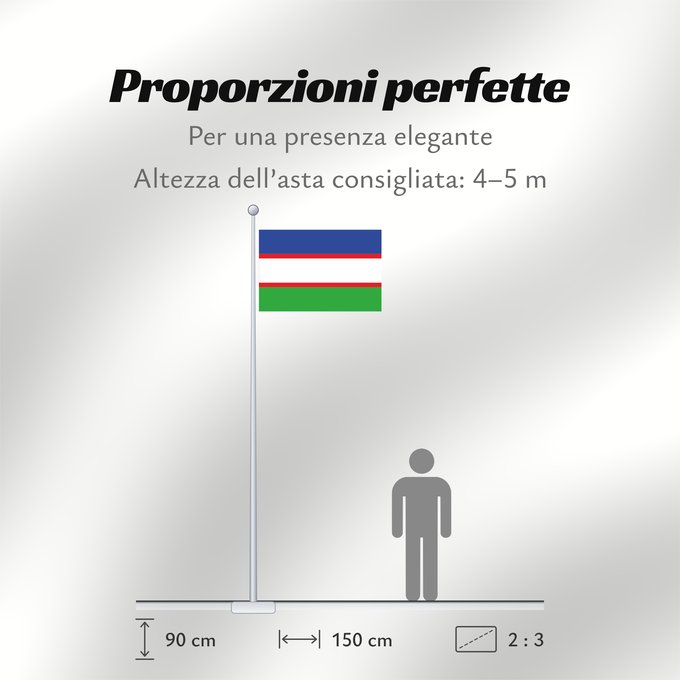Proporzioni della bandiera: Santiago de Cali Santiago de Cali, Colombia