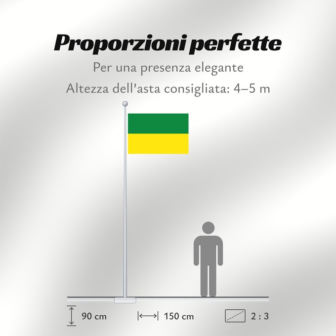 Proporzioni della bandiera: Subachoque