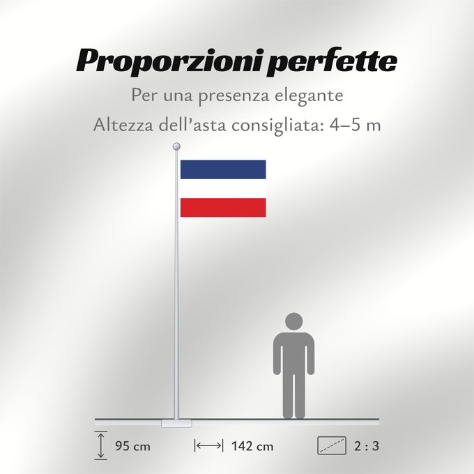 Proporzioni della bandiera: Valledupar Valledupar, Colombia