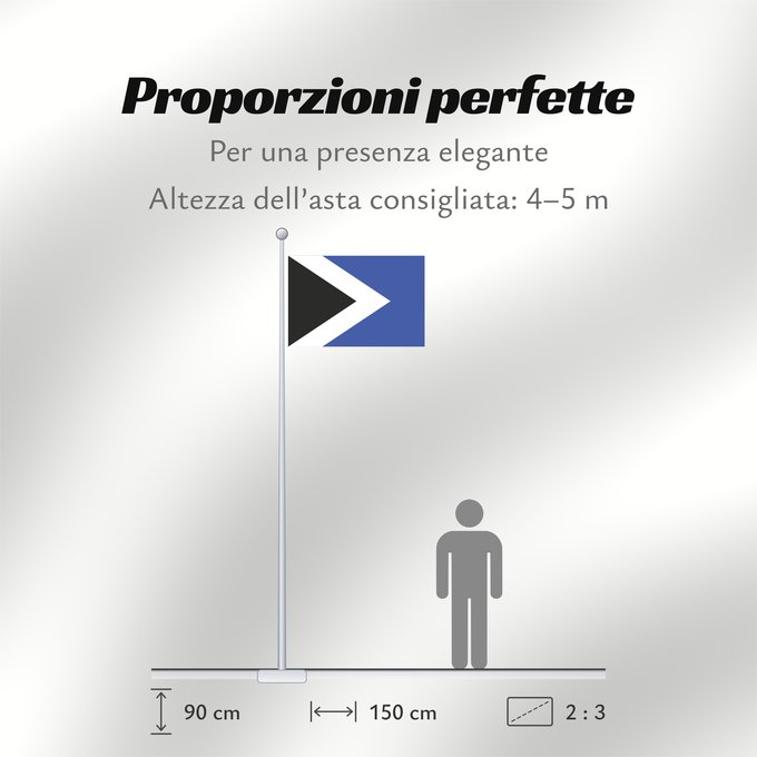 Proporzioni della bandiera: Bruntal