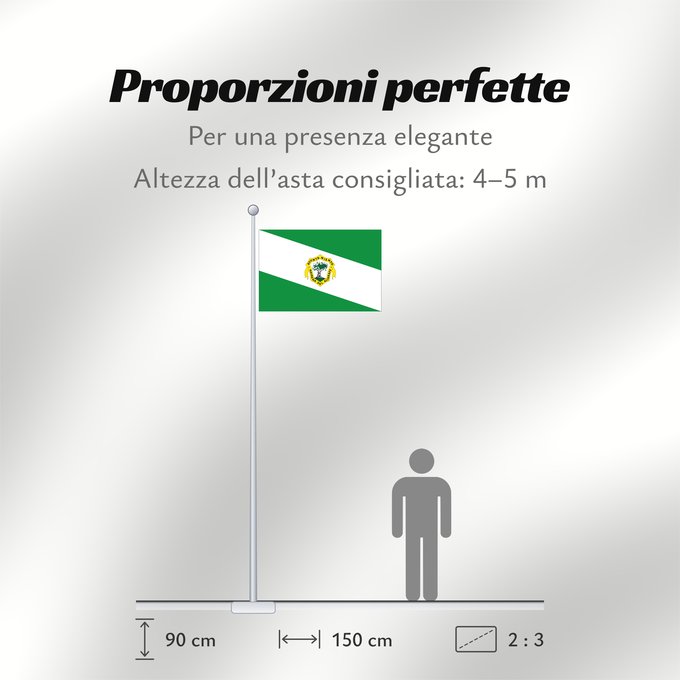 Proporzioni della bandiera: Mairena del Aljarafe  Sevilla	Mairena del Aljarafe, Seville, Spain	Mairena del Aljarafe	Mairena del Aljarafe, Sevilla, España