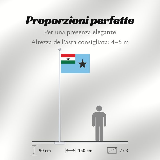Proporzioni della bandiera: Civil Air Ensign of Ghana 1964-1966