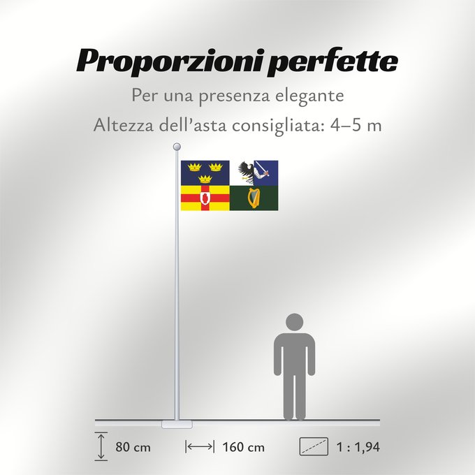 Proporzioni della bandiera: Four Provinces Ireland