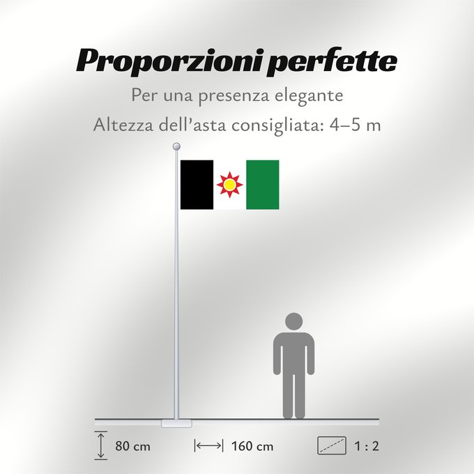 Proporzioni della bandiera: Iraq 1959-1963