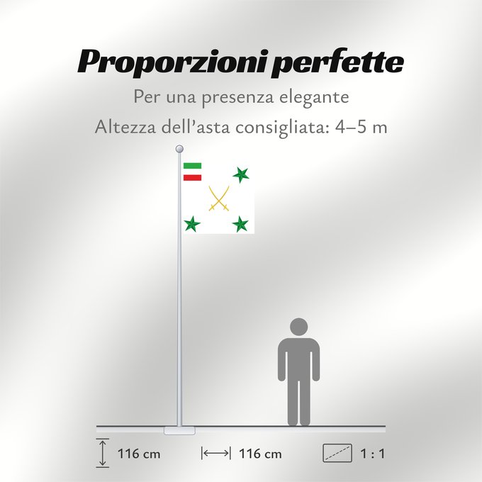 Proporzioni della bandiera: Persian Army Corps General	Général de Corps d'Armée Perse	General de Cuerpo de Ejército Persa	Persischer Armeekorpsgeneral	Generale di Corpo d'Armata Persiano