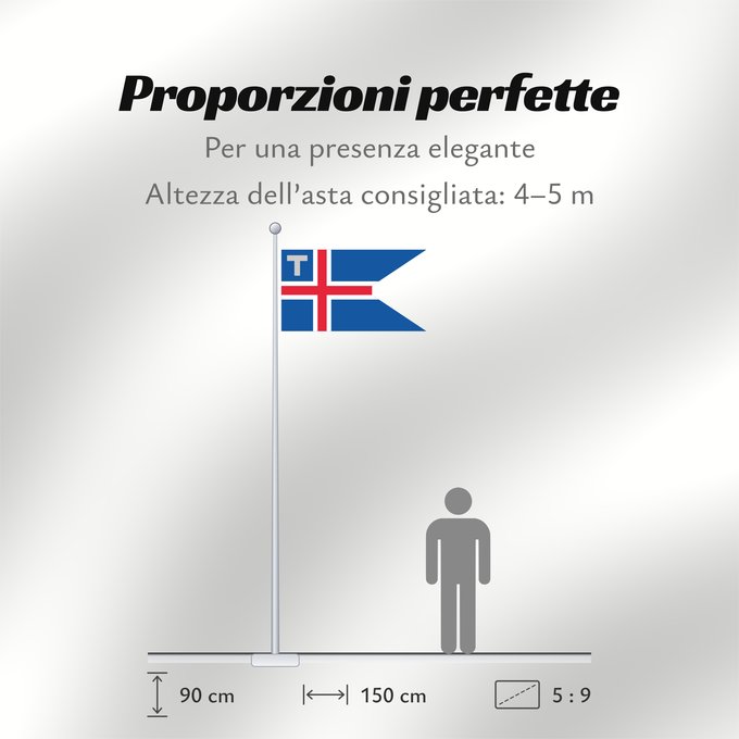 Proporzioni della bandiera: Customs Flag and Ensign of Iceland Customs flag of Iceland. Ratio 37 18 Servicio Aduanero