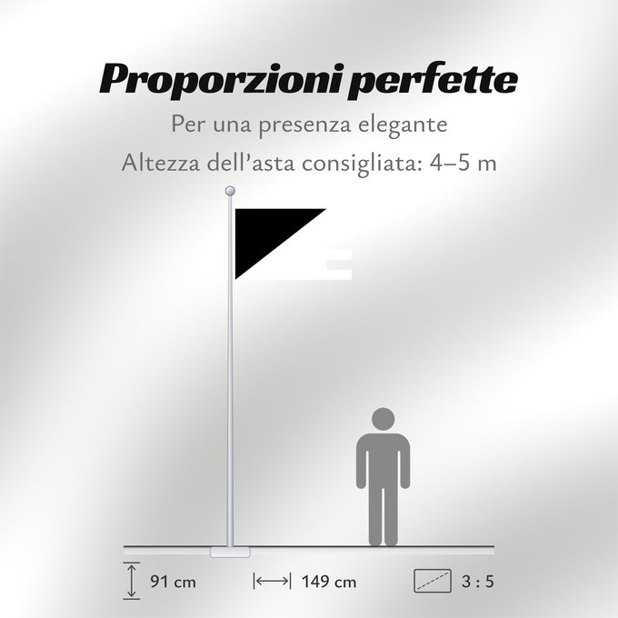 Proporzioni della bandiera: Cospaia