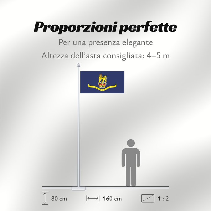 Proporzioni della bandiera: Governor General of Mauritius