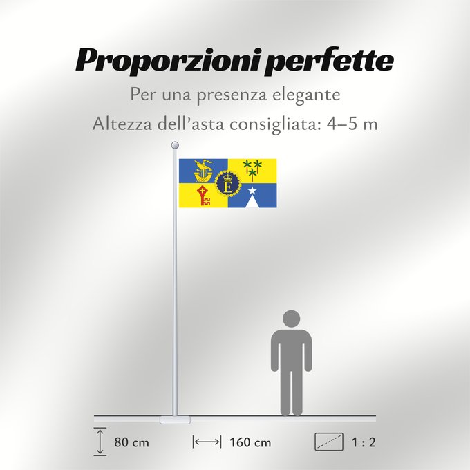 Proporzioni della bandiera: Royal Standard of Mauritius 1972–1992 Queen Elizabeth II s personal flag for Mauritius Étendard royal de Maurice (1972–1992) Estandarte Real de Mauricio (1972–1992) Königsstandarte von Mauritius (1972–1992) Stendardo Reale di Mauritius (1972–1992)