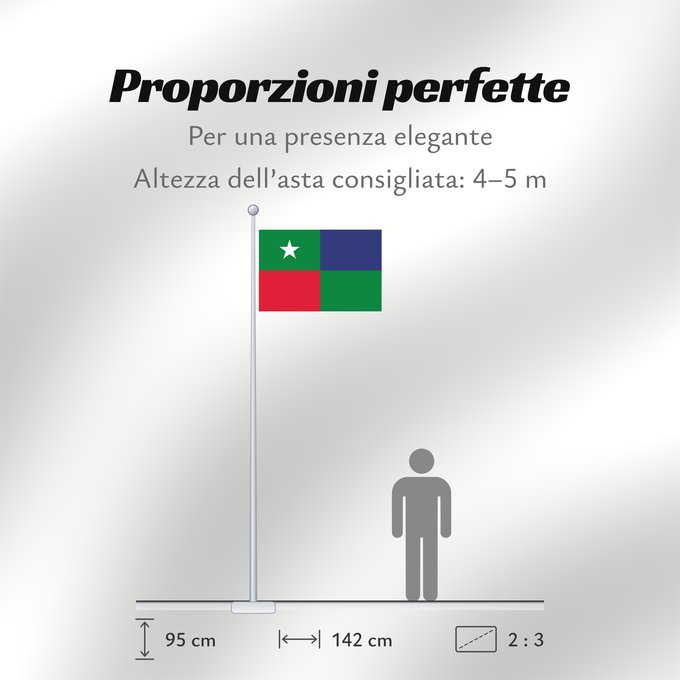 Proporzioni della bandiera: Standard of the Prime Minister of the Maldives	Prime Minister's Standard of the Maldives	Étendard du Premier ministre des Maldives	Estandarte del Primer Ministro de Maldivas	Standarte des Premierministers der Malediven	Stendardo del Primo Ministro delle M