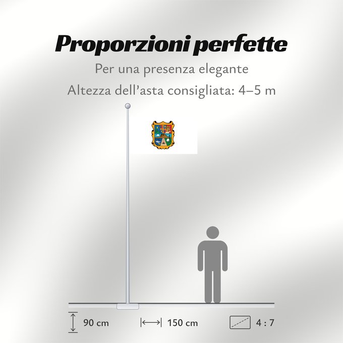 Proporzioni della bandiera: Tamaulipas