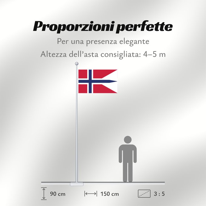 Proporzioni della bandiera: Norway	Norvège	Noruega	Norwegen	Norvegia	Noorwegen	Norwegii	Þjóðfáni Noregs	Banniel Norvegia	Norska	Norwy	Norges	Norvegio	Noregs	Norveške	Norski fáninn	Norvegiae	Norges flagg	Det norske flagget	Norgga leavga	Stän Norgäna