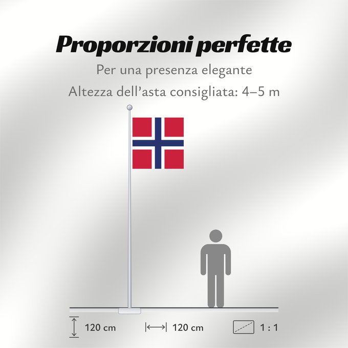 Proporzioni della bandiera: Naval Jack of Norway