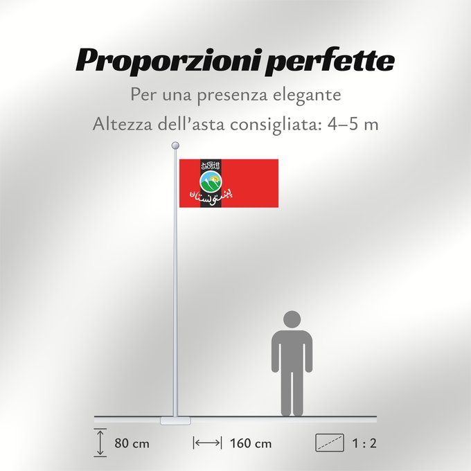 Proporzioni della bandiera: Pakhtunistan
