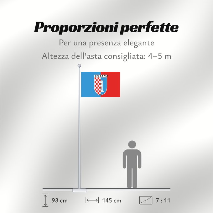 Proporzioni della bandiera: POL Golina	Goliny