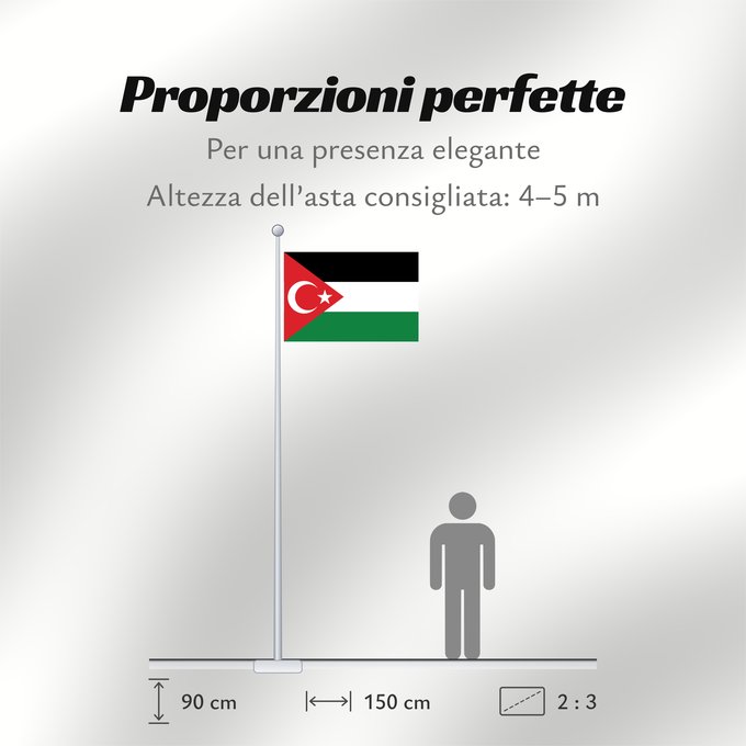 Proporzioni della bandiera: Gaza-Turkey solidarity Gaza-Turkey solidarity flag