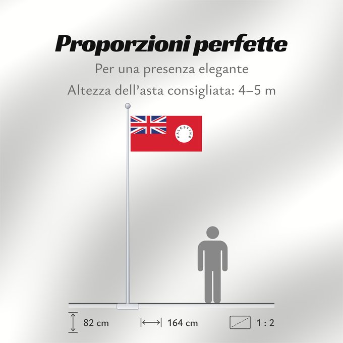 Proporzioni della bandiera: Palestine Mandate Ensign 1927-1948