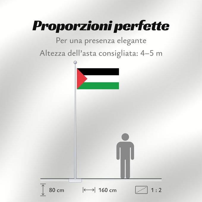 Proporzioni della bandiera: Palestine - short triangle	A variant of the flag of Palestine used in different periods of its history	Palestine (variante triangle court)	Palestina (variante triángulo corto)	Palästina (kurze Dreiecksvariante)	Palestina (variante triangolo corto)